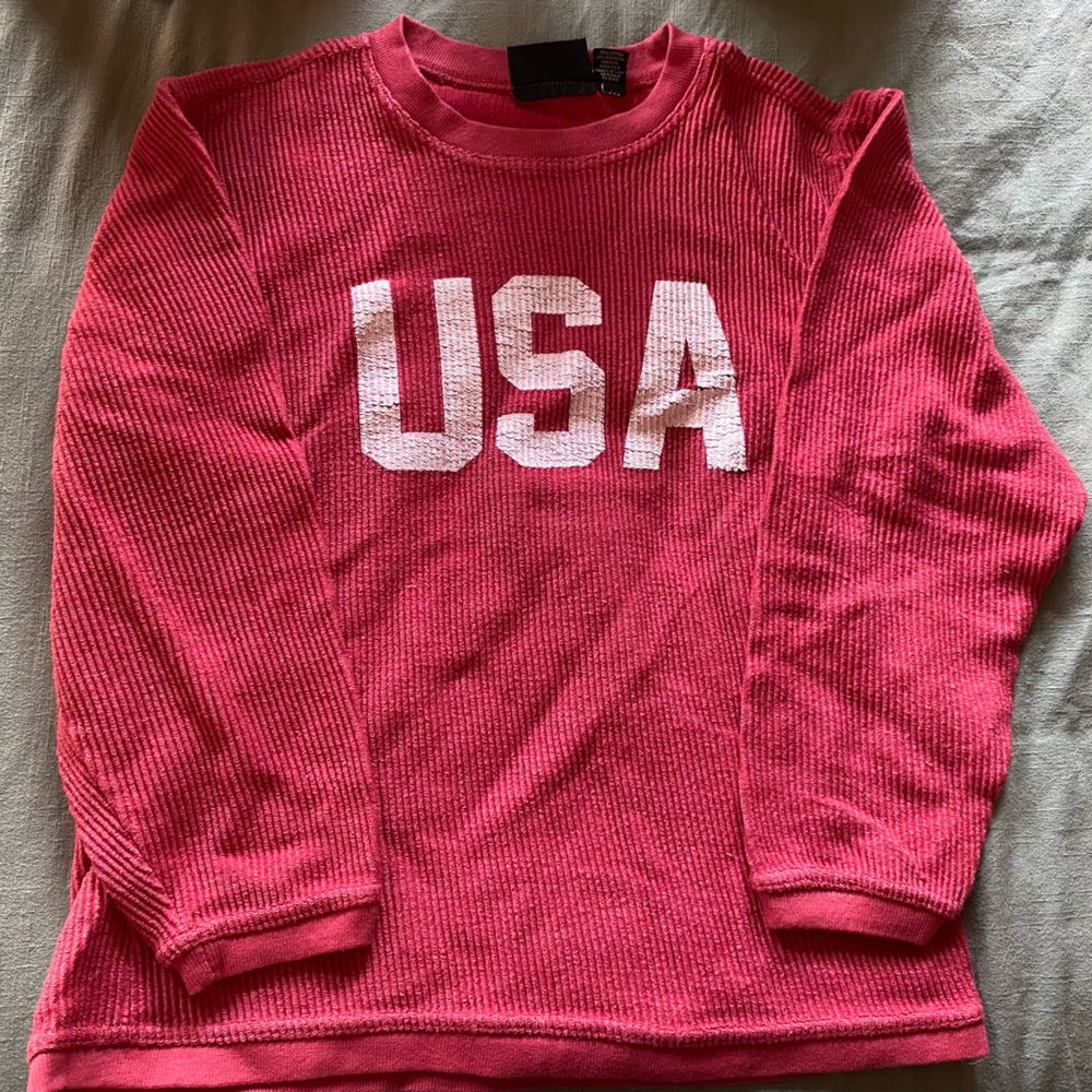 Pink Lily USA Corded Sweatshirt